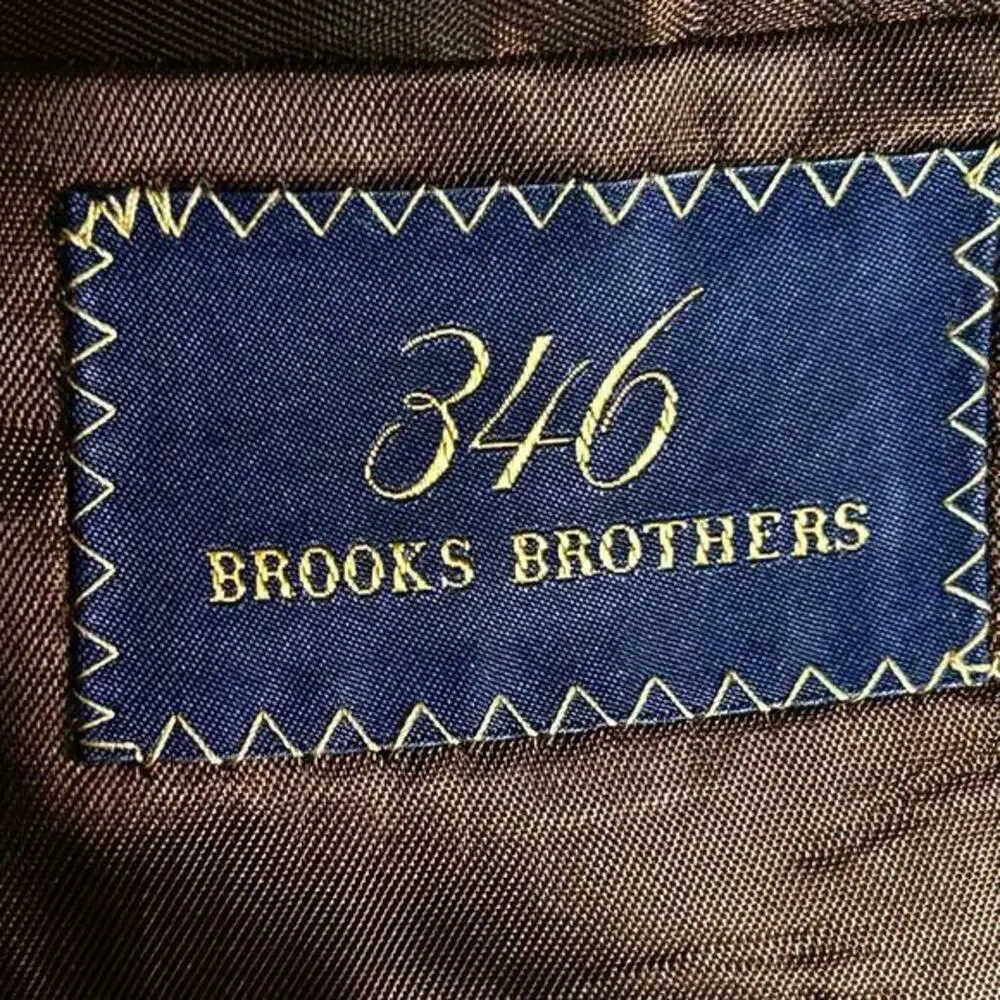 Brooks Brothers sport coat‎ Men's 47 R tweed preppy brown green wool EXCELLENT